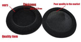 Synsen 5 Pairs 50mm（2 inch）Quality Replacement EarPad Foam Earbud sponge Cover cushions for Sennheiser PX100, PMX100, PMX60, PX20 ,MAB 25, HD15, HD35, HD36, HD56 / Sony MDR-G57 / Philips / Plantronics Headphones With ITIS Logo Headphone Cable Clip (Black)