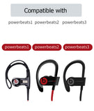 Synsen Replacement Earbud Eartips Eargels for Beats by dr dre Powerbeats 3, Powerbeats 2, Powerbeats 1 Wireless in Ear Stereo Headphones (4 Pairs) (Black)