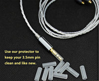 Synsen 10 Pcs Earphone Headset Cable End Connector 3.5mm Output Jack Cover Protective Cap